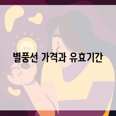 별풍선 가격과 유효기간