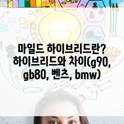 마일드 하이브리드란? 하이브리드와 차이(g90, gb80, 벤츠, bmw)