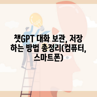 챗GPT 대화 보관, 저장 하는 방법 총정리(컴퓨터, 스마트폰)