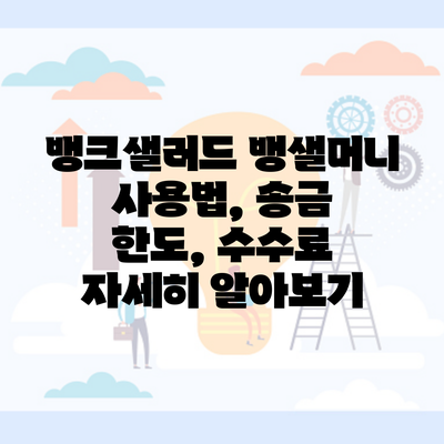 뱅크샐러드 뱅샐머니 사용법, 송금 한도, 수수료 자세히 알아보기