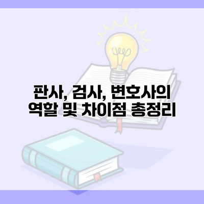 판사, 검사, 변호사의 역할 및 차이점 총정리