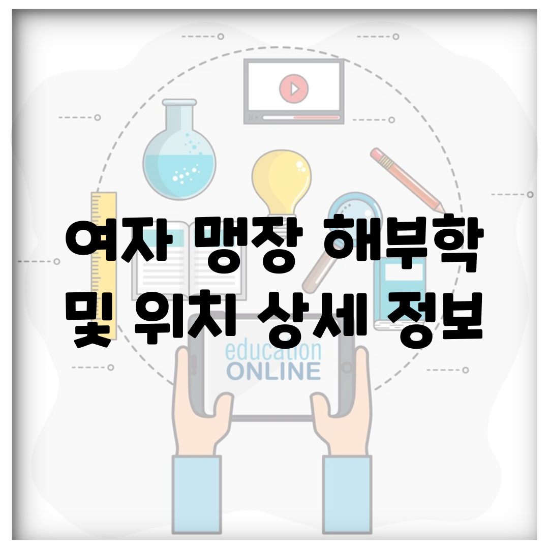 여자 맹장 해부학 및 위치 상세 정보