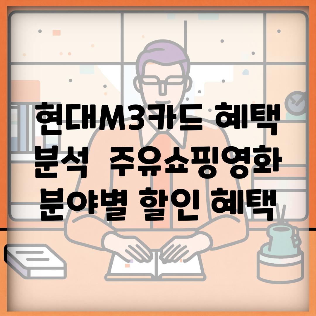 현대M3카드 혜택 분석 | 주유·쇼핑·영화 분야별 할인 혜택