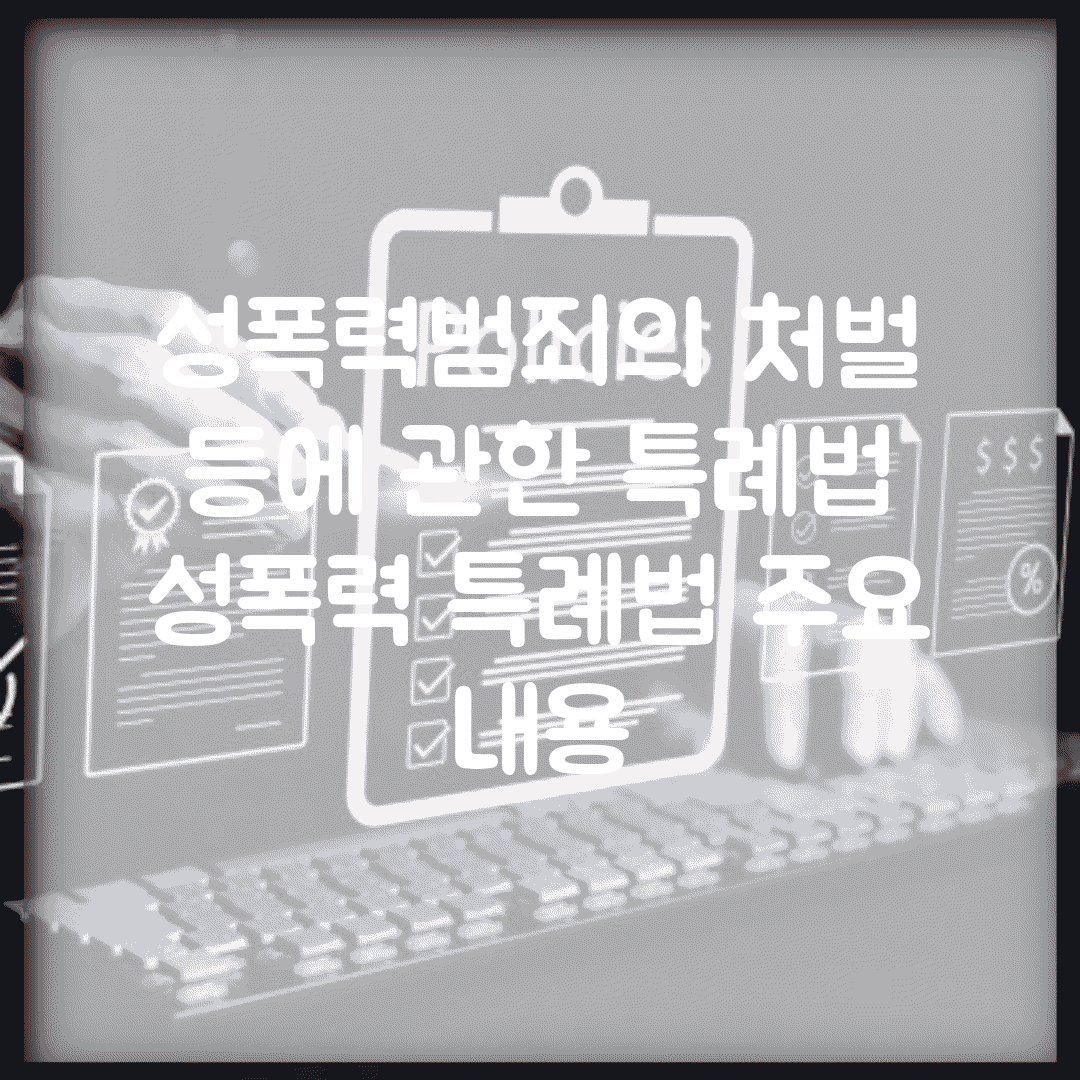 성폭력범죄의 처벌 등에 관한 특례법 | 성폭력 특례법 주요 내용