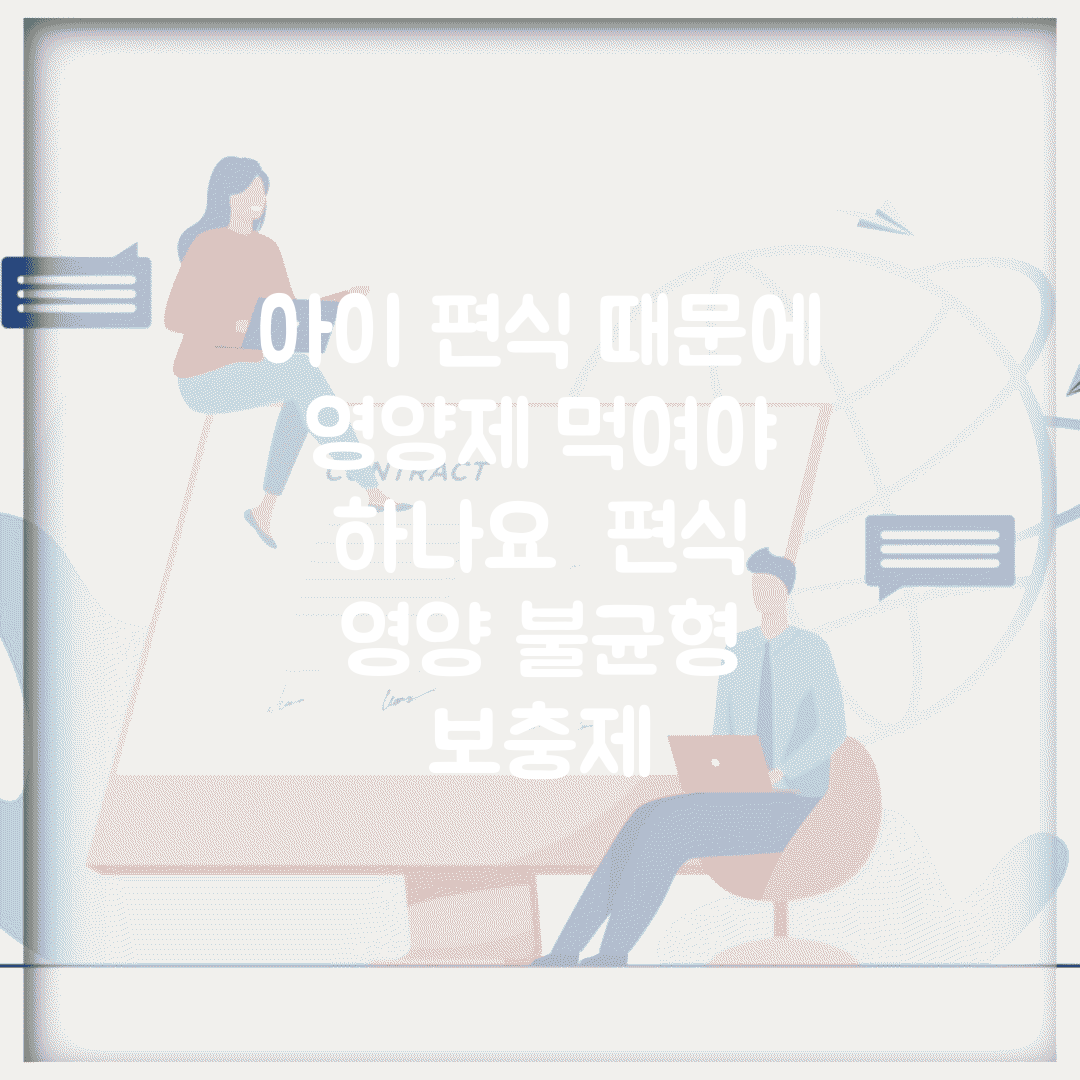 아이 편식 때문에 영양제 먹여야 하나요 | 편식 | 영양 불균형 | 보충제