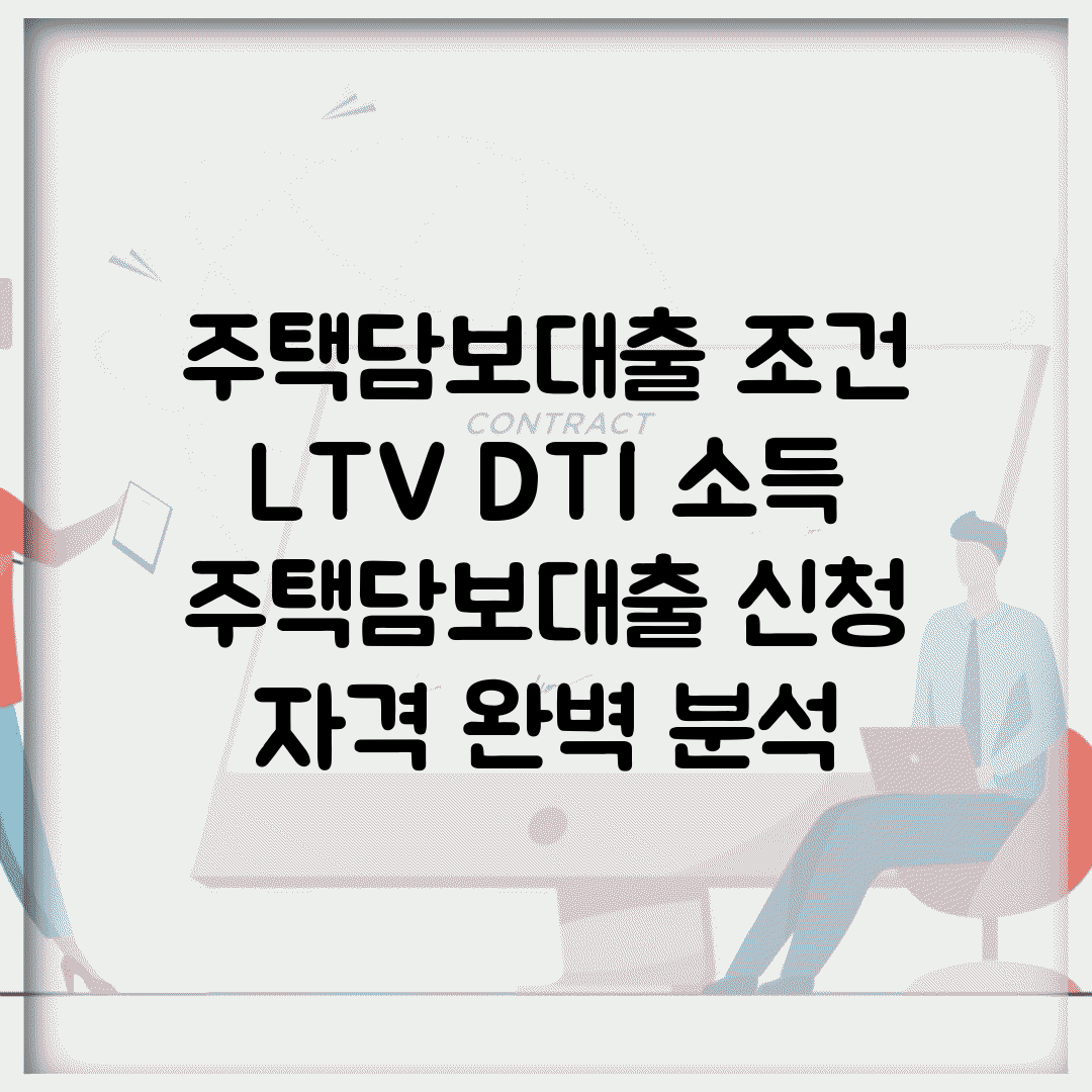 주택담보대출 조건 LTV DTI 소득 | 주택담보대출 신청 자격 완벽 분석