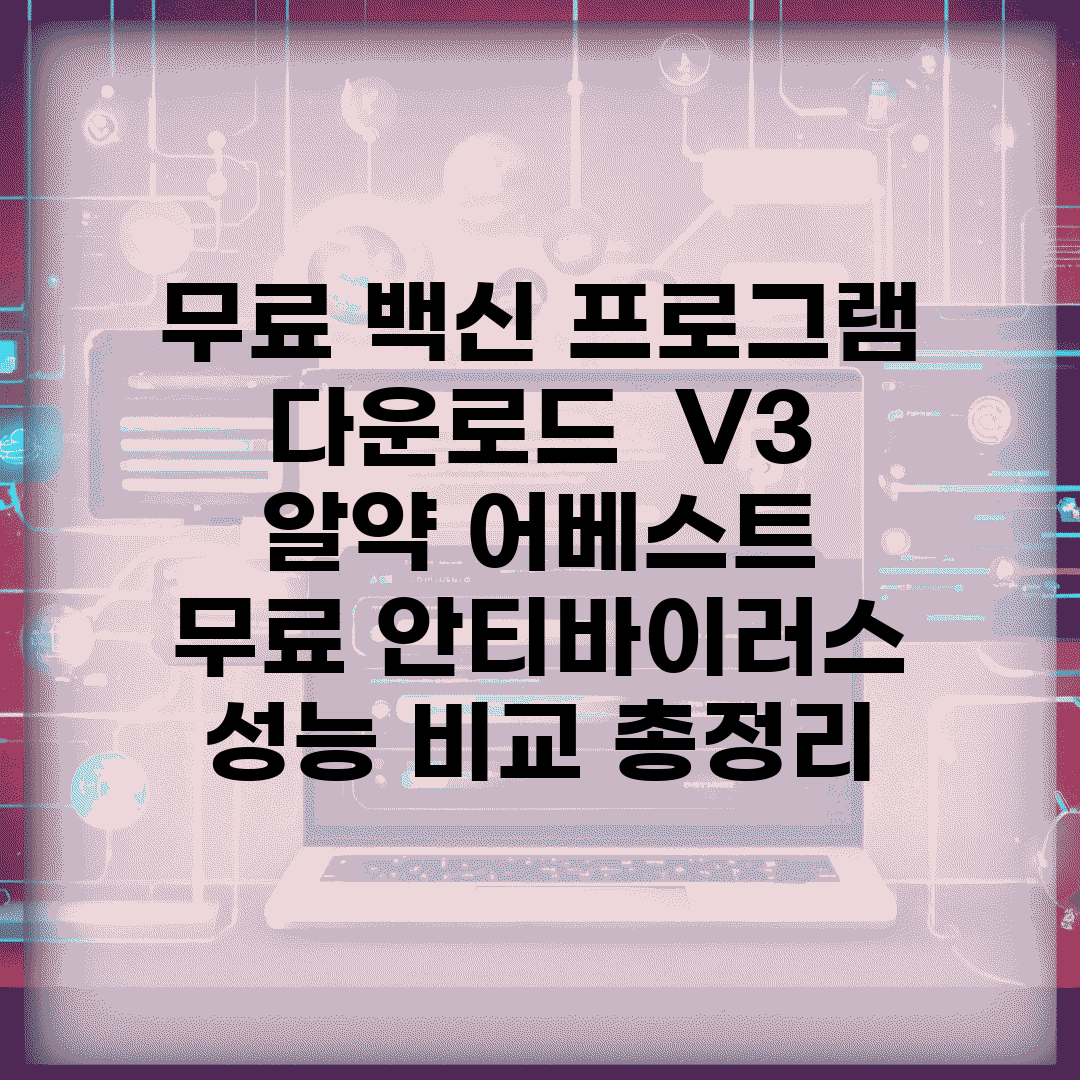 무료 백신 프로그램 다운로드 | V3 알약 어베스트 | 무료 안티바이러스 성능 비교 총정리