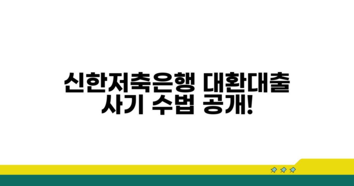 신한저축은행 대환대출 사기 수법 공개