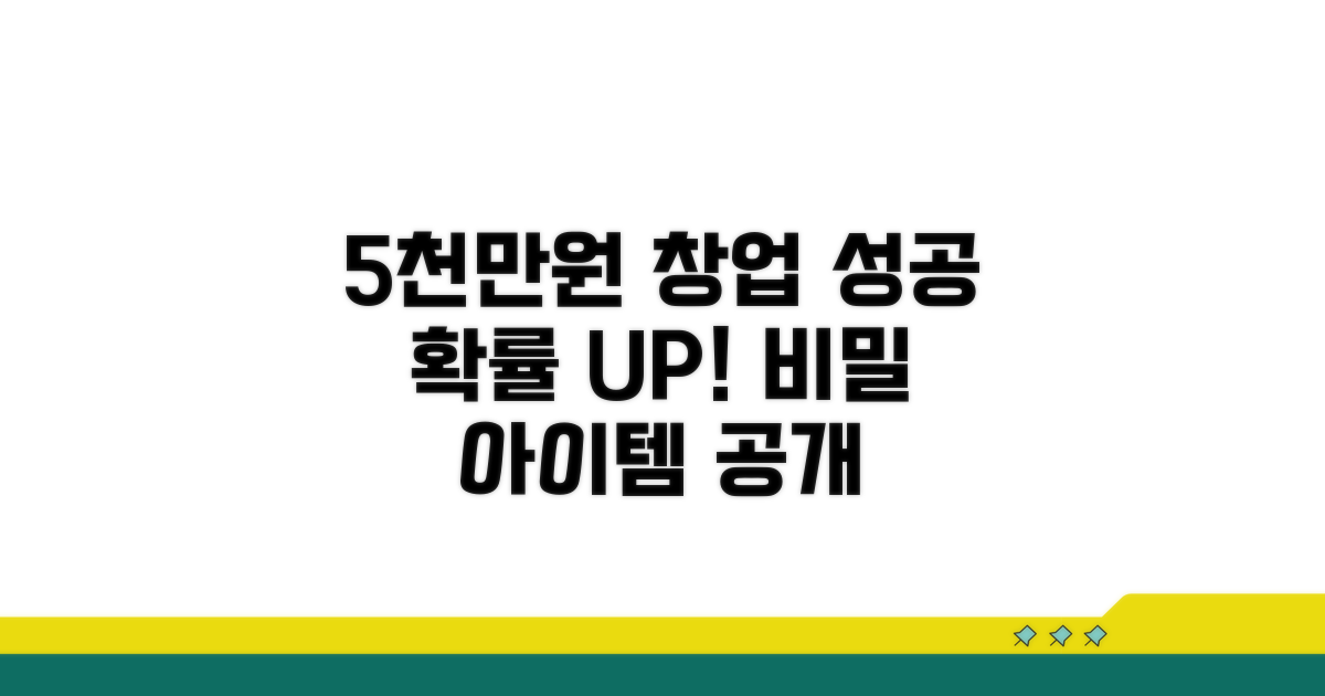 5천만원 창업, 성공 가능성 높은 아이템