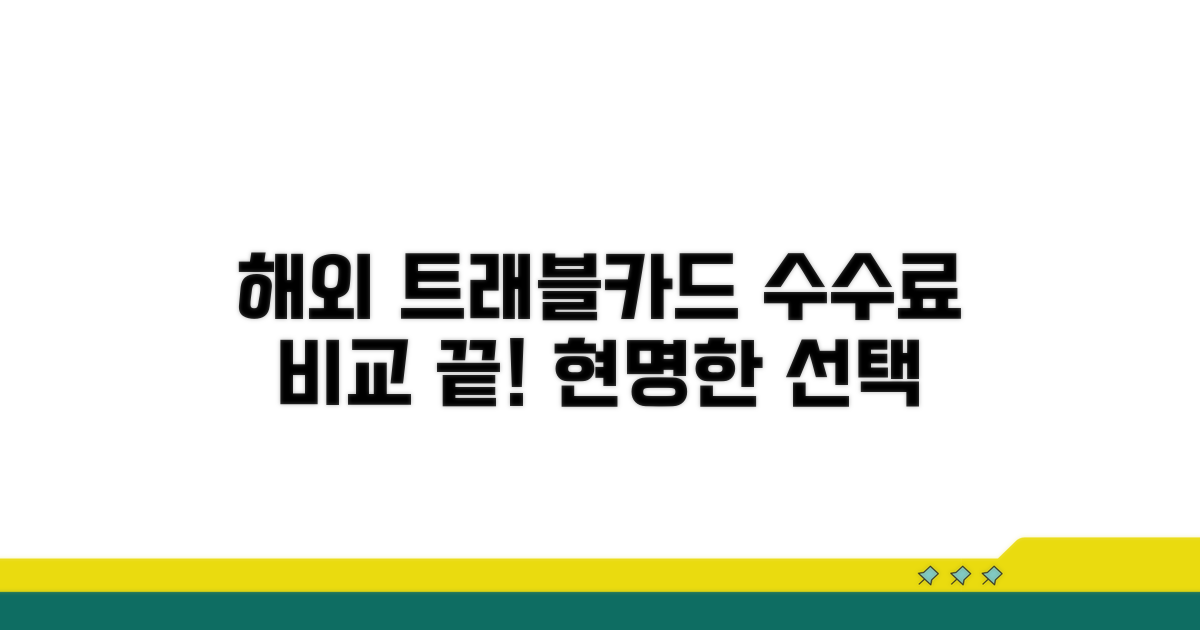 해외 사용 트래블카드 수수료 비교