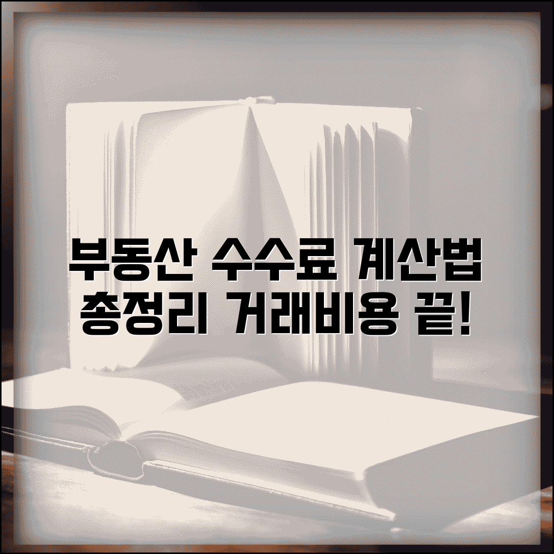 부동산 수수료 계산법 | 중개수수료 계산 | 부동산 거래비용