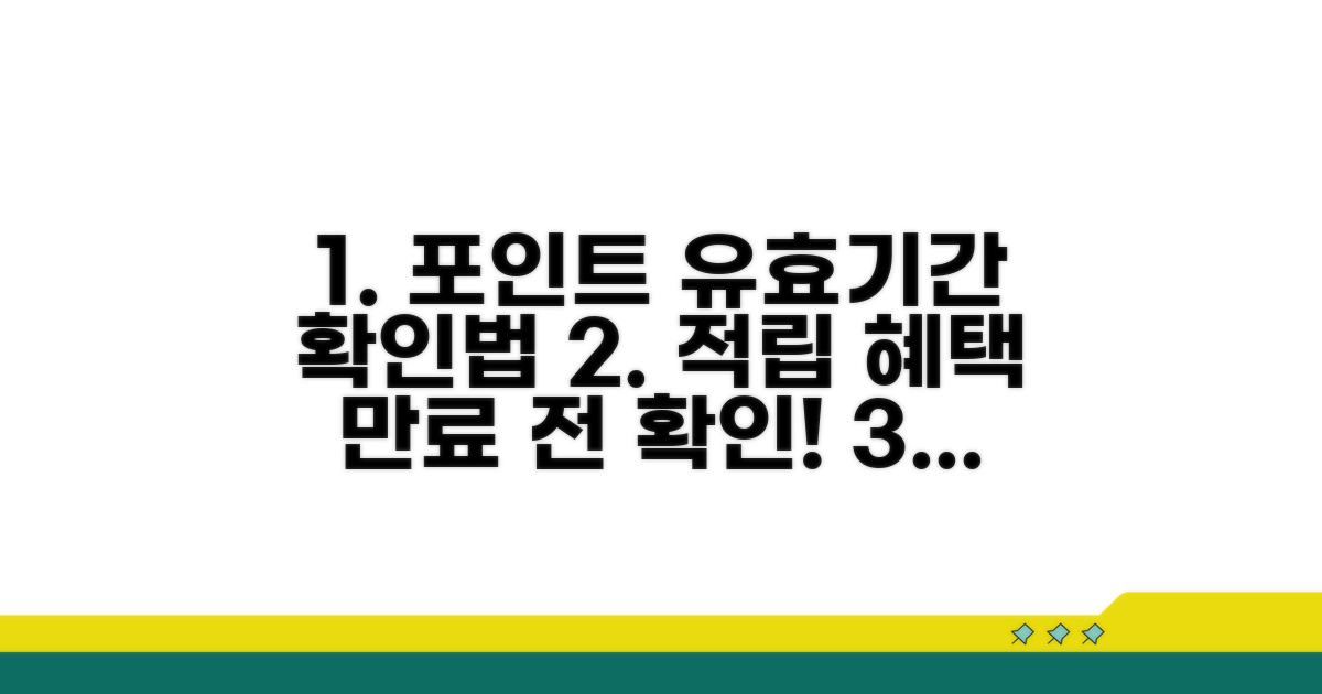 적립 혜택, 유효 기간을 확인하는 법
