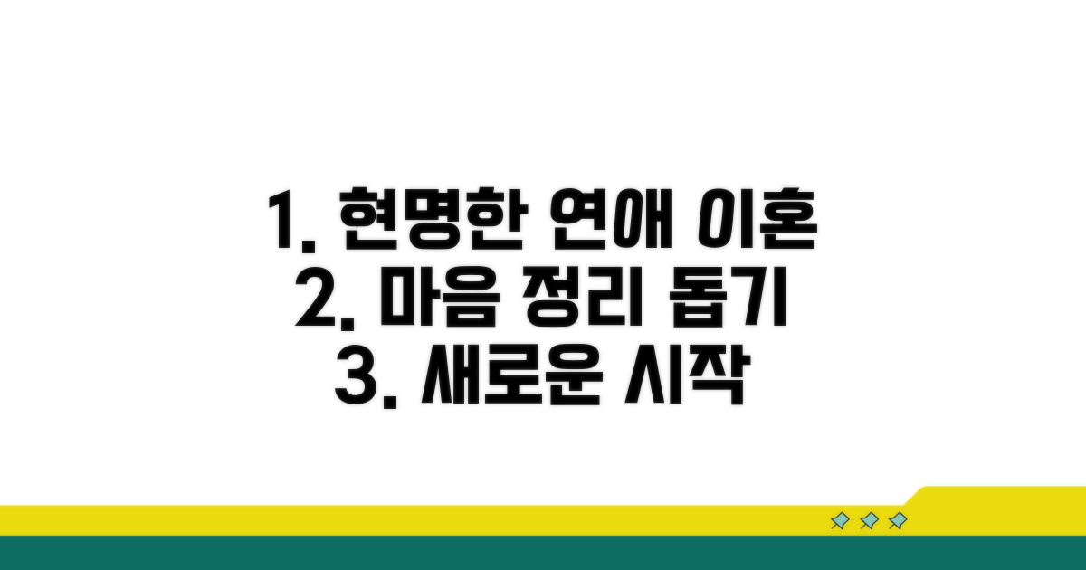 현명한 연애, 이혼 마무리 돕기