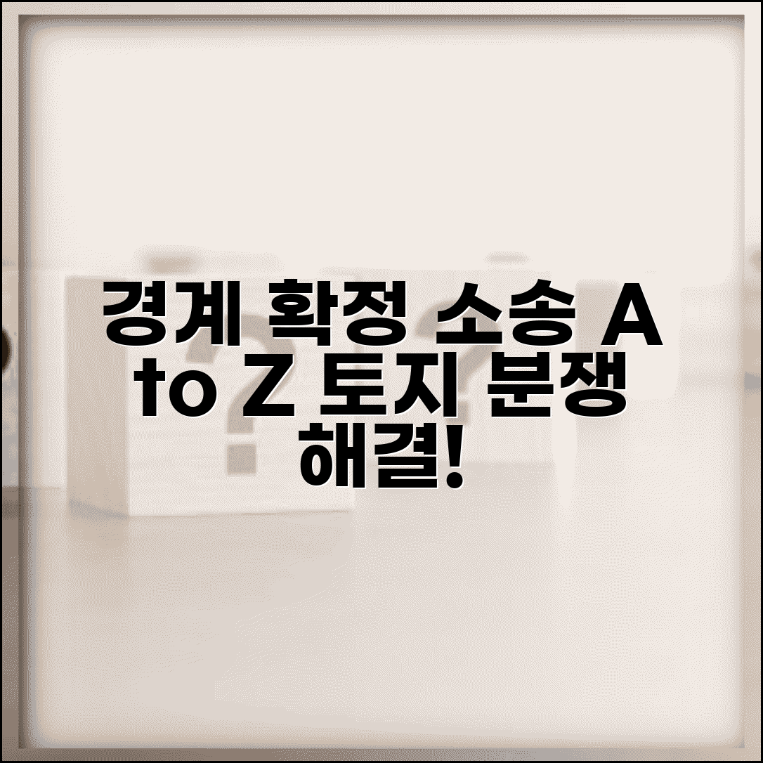 경계 확정 소송 | 인접 토지 경계 분쟁 경계확정 소송