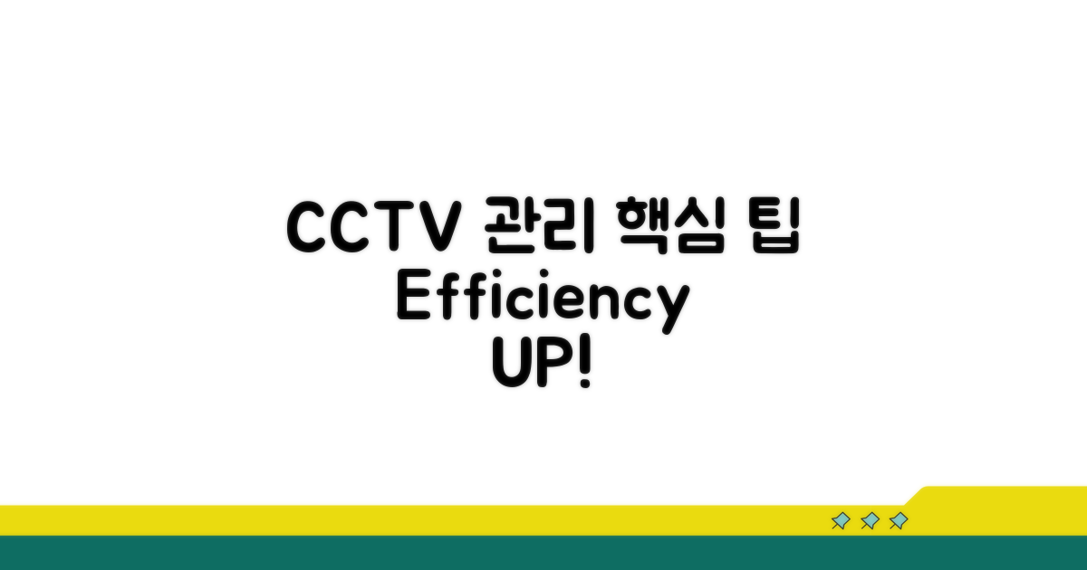CCTV 관리 효율 높이는 팁