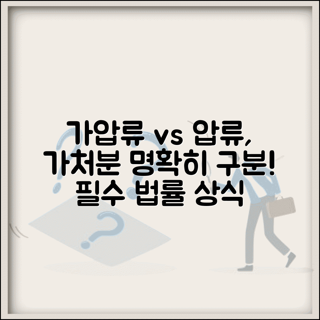 가압류 압류 차이점 | 가압류 가처분 차이 비교 분석