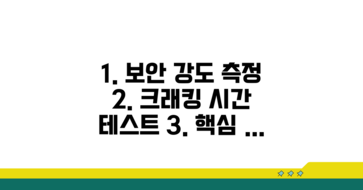크래킹 시간으로 보안 강도 측정