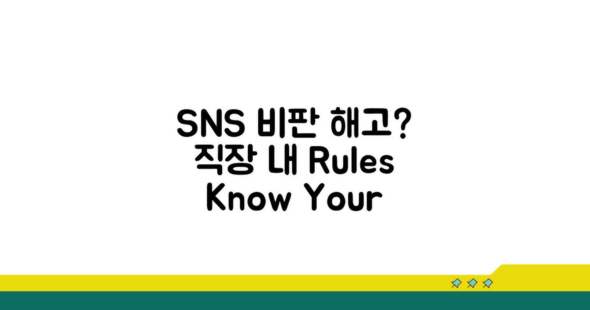 SNS 비판 게시물, 해고 사유 될까?