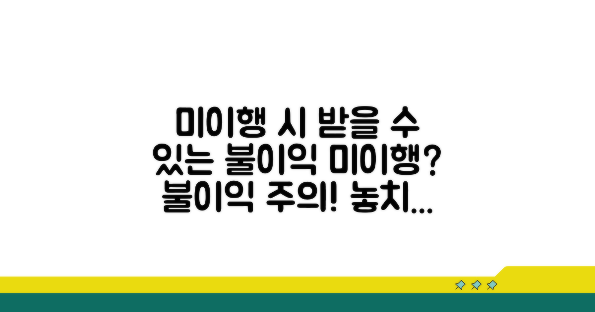 미이행 시 받을 수 있는 불이익