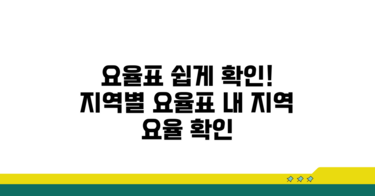 지역별 요율표 확인 방법