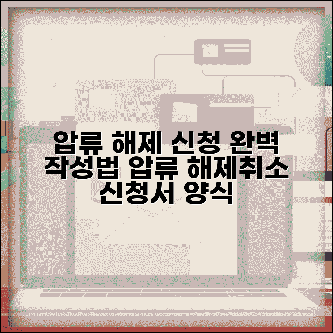 압류해제신청서 양식 | 압류해제 및 취소신청서 작성법