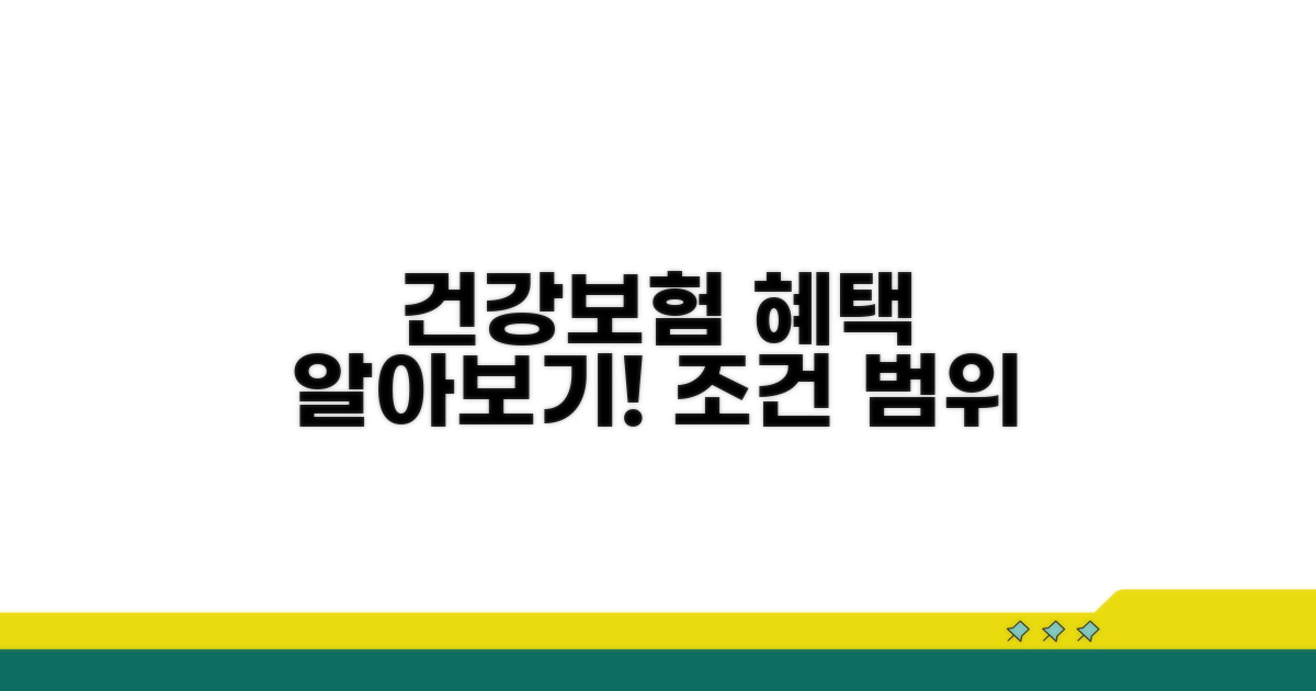 건강보험 적용 범위와 조건