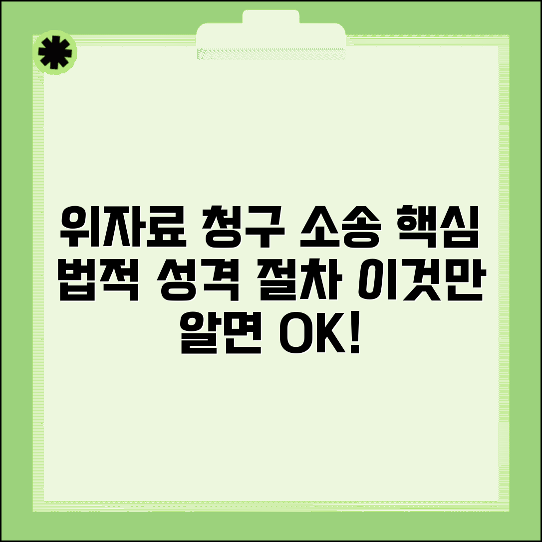 위자료 청구의 소 민사소송 | 위자료 청구 소송의 법적 성격과 절차적 요건