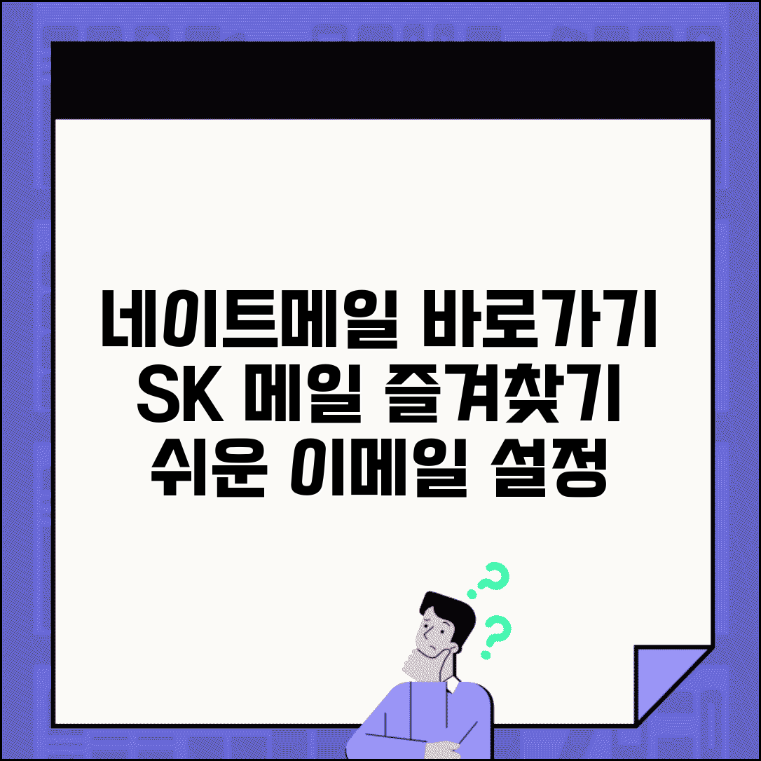 네이트메일 바로가기 만들기 | SK 네이트 메일 즐겨찾기 | 네이트 이메일 바로가기 설정