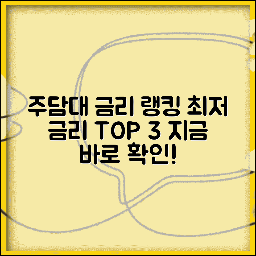 은행별 주택담보대출 금리 순위 | 주택담보대출 최저금리 은행