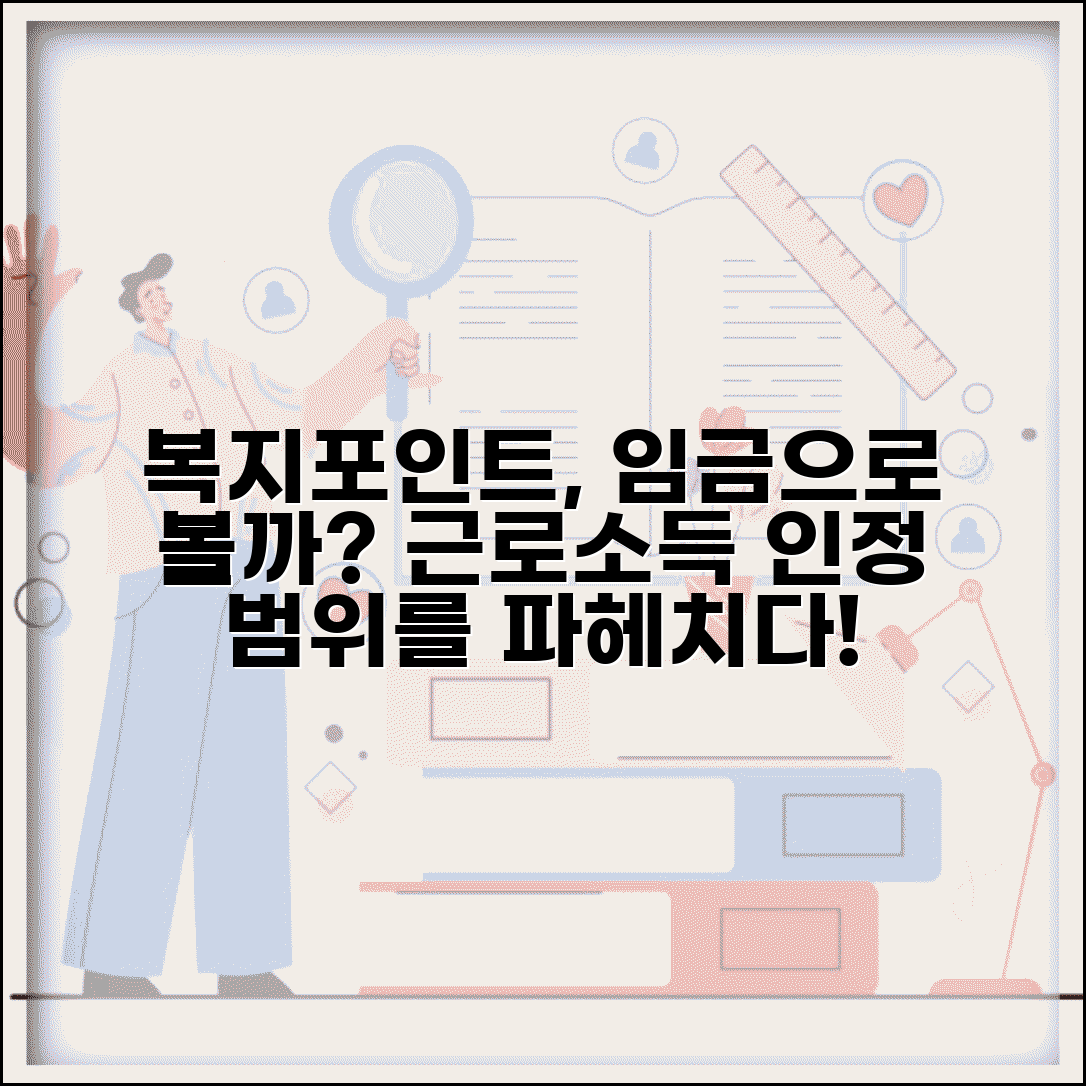 복지포인트 근로소득 인정 범위 | 임금으로 분류되는 경우와 그렇지 않은 경우