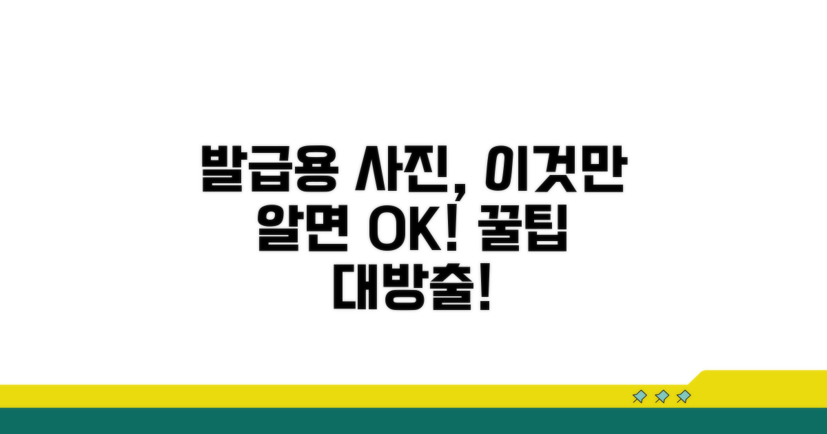 발급용 사진, 이런 점은 꼭 체크하세요!