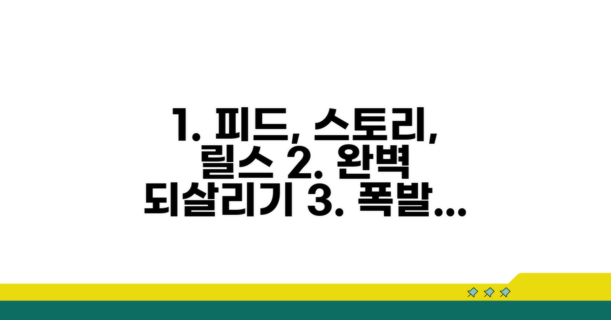 피드, 스토리, 릴스 완벽 되살리기