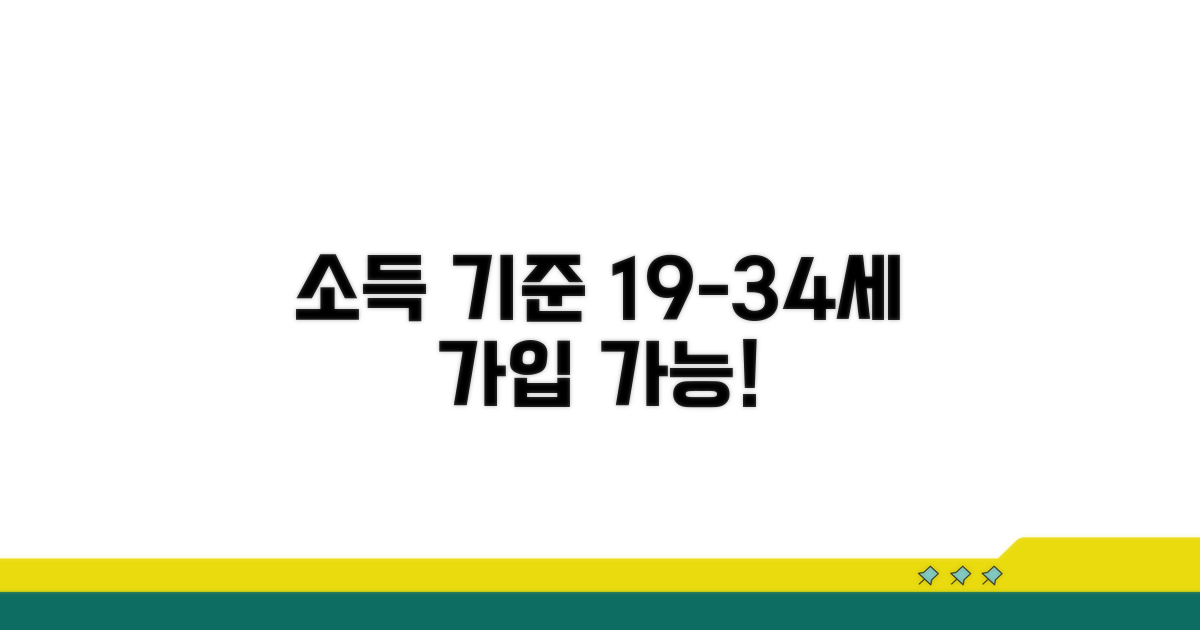소득 기준, 만 19-34세 가입 조건
