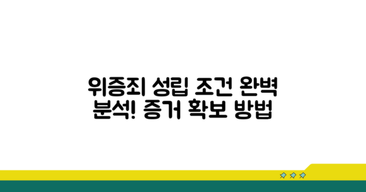 위증죄 성립 요건과 증거