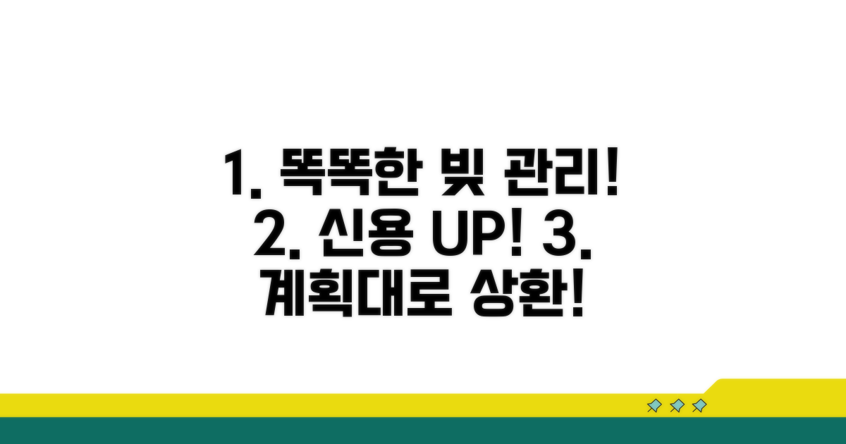 상환 계획 수립과 신용 관리 팁