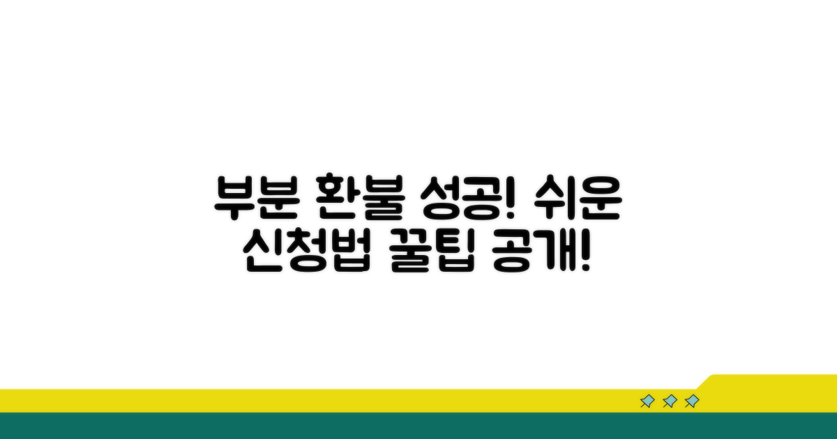 부분 환불 신청, 이렇게 하면 성공!