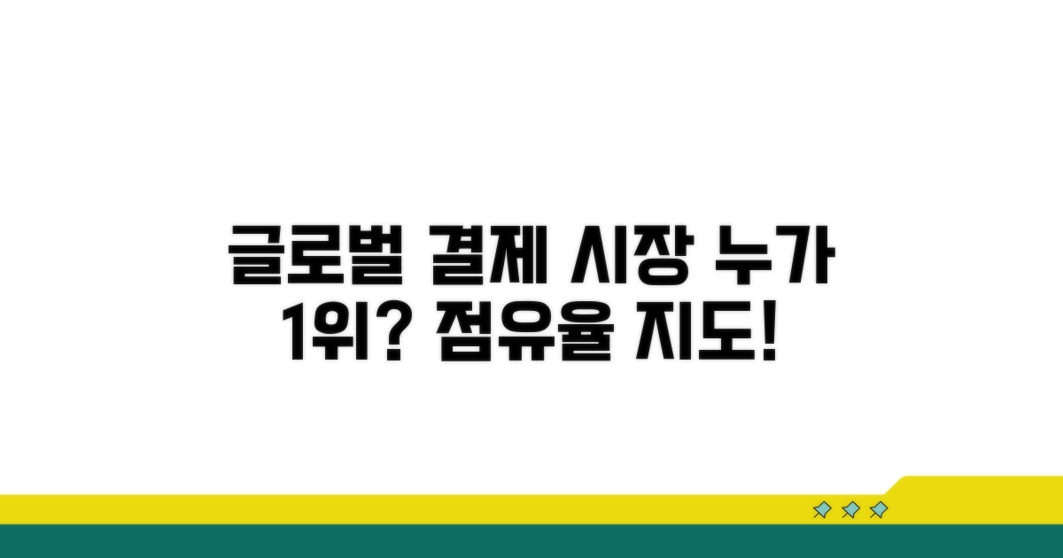 글로벌 결제 시장 점유율 파악