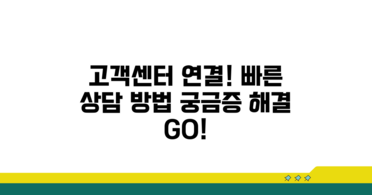 고객센터 연락 방법과 절차