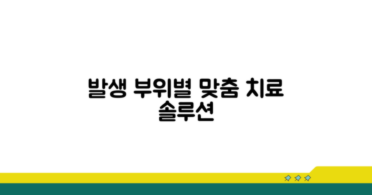 발생 부위별 맞춤 치료 전략