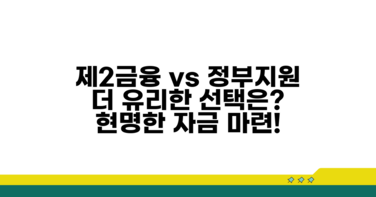 제2금융권 vs 정부지원, 어디가 유리할까