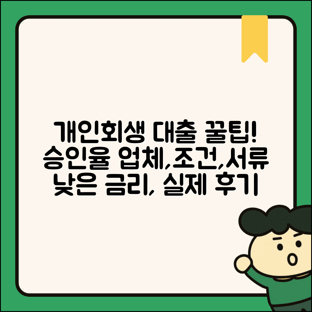 개인회생 대출 가능한곳 완벽정리 | 승인률 높은 업체 | 신청조건 | 필요서류 | 금리비교 | 후기