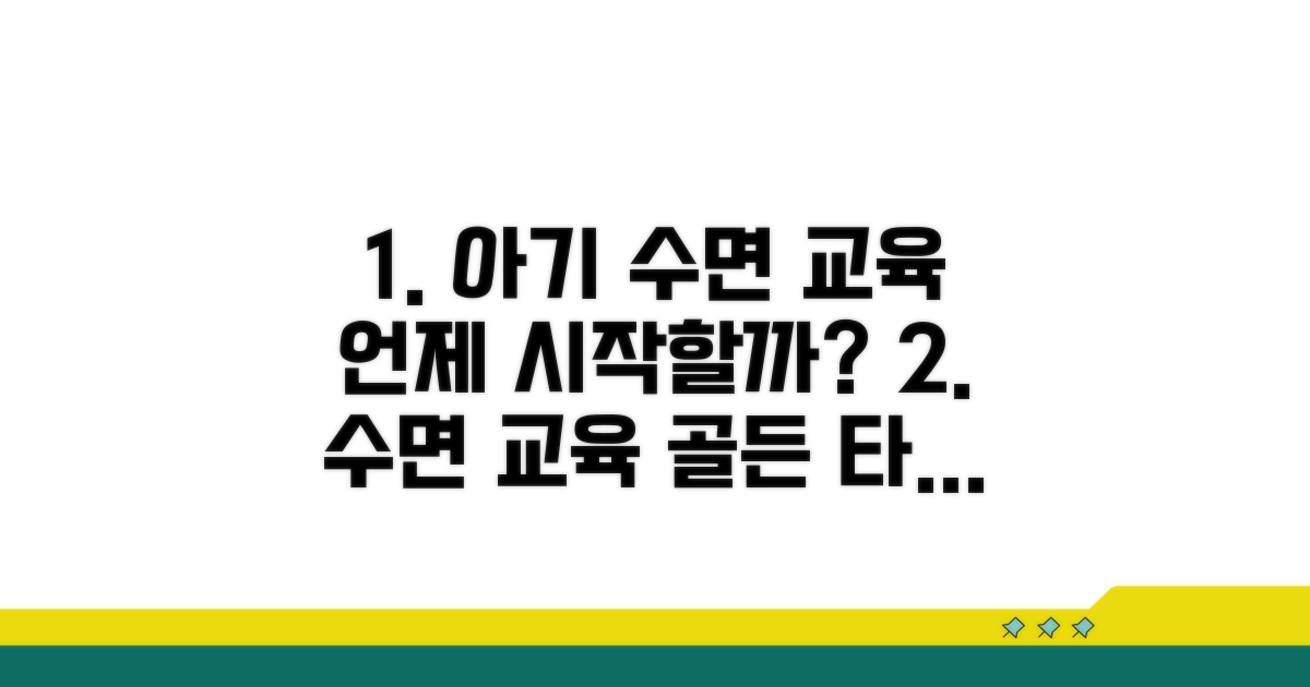 수면 교육, 언제 시작하는 게 좋을까?