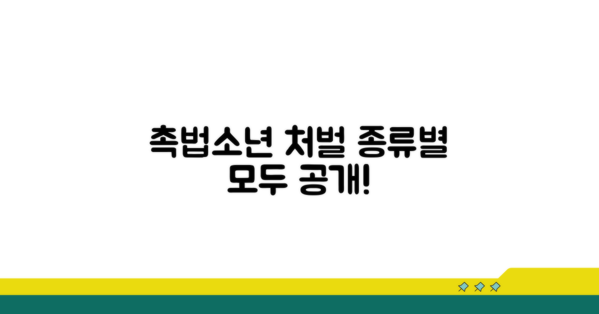 촉법소년 처벌 종류별 상세 내용