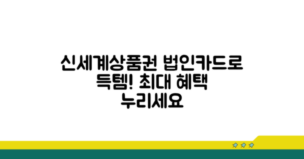 신세계상품권 법인카드 구매 혜택