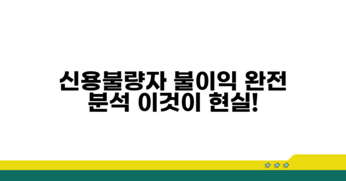 신용불량자 불이익 완벽 분석