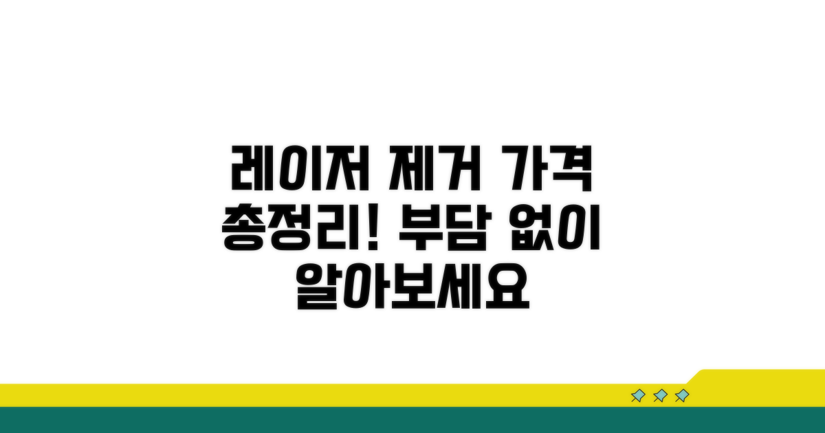 레이저 제거 시술 가격 알아보기