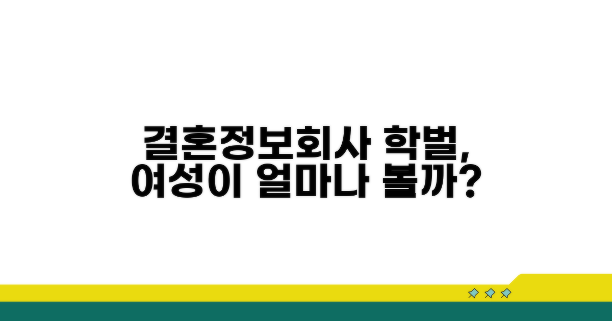결혼정보회사 학벌, 여성에게 얼마나 중요할까?