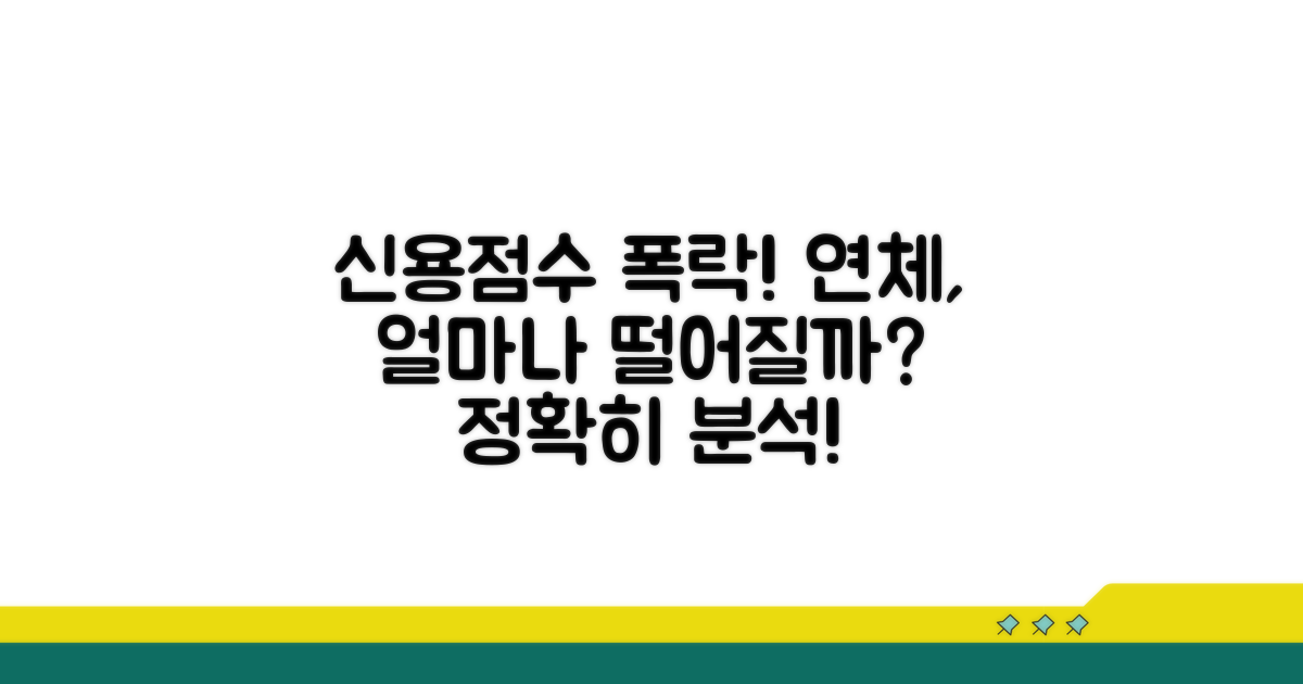 연체 시 신용점수 하락폭 분석