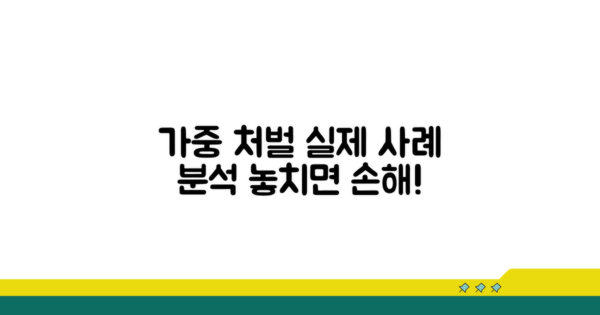 가중 처벌 기준과 실제 사례