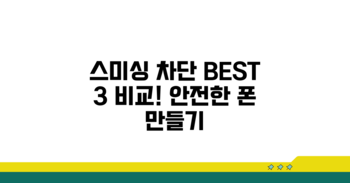 스미싱 차단 프로그램 비교 분석